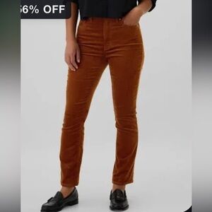 Gap High Rise Corduroy Vintage Slim Jeans with Washwell